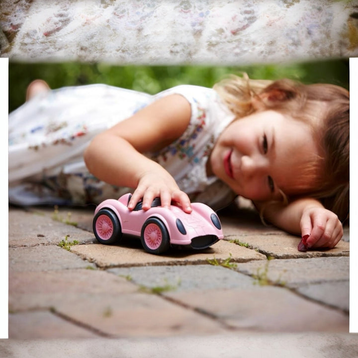 Green Toys Race Pink Red Blue car