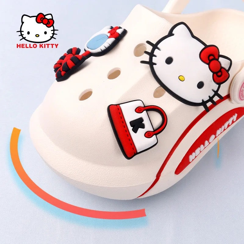 Kids Crock Shoes - Cartoon Kitty Lightweight Clogs for Boys & Girls