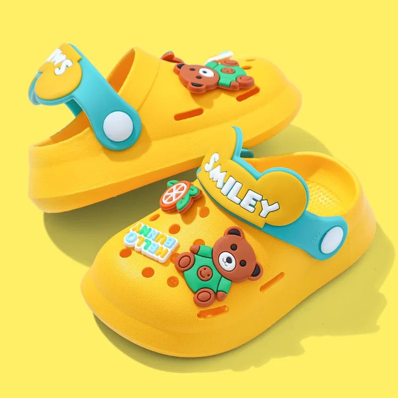 Kids non-slip Cartoon Silicone Sandals Shoes for Baby toodlers