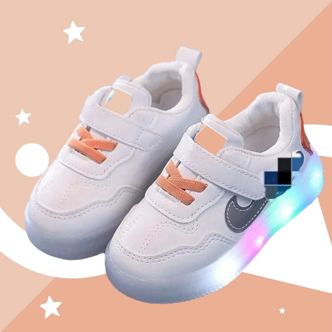 Custom Beautiful Children Flashing Light up Cartoon Caracter Shoes for all occasion girls' kids