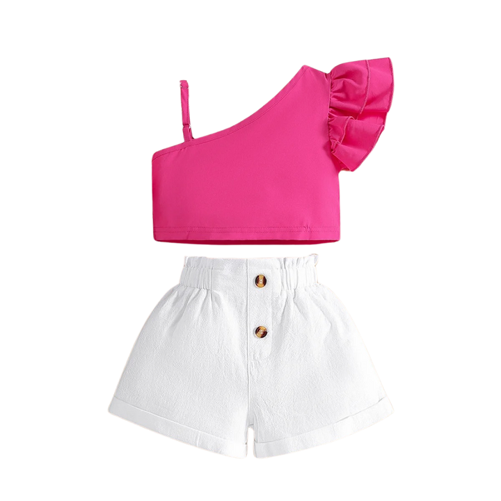 Baby girls off shoulder sets