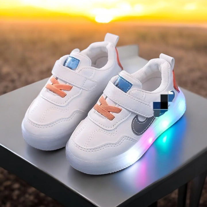 Custom Beautiful Children Flashing Light up Cartoon Caracter Shoes for all occasion girls' kids