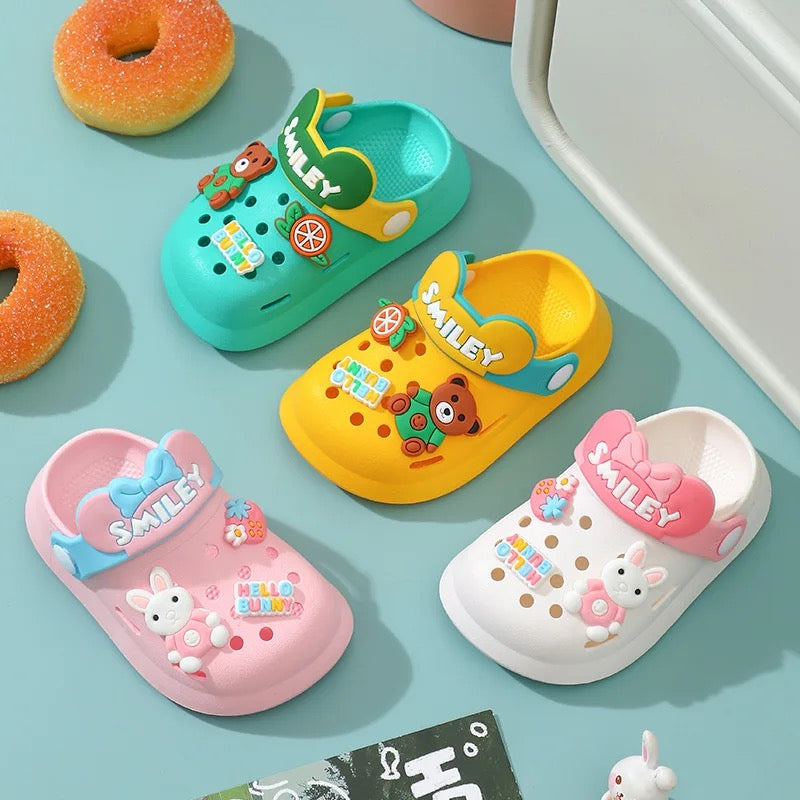 Kids non-slip Cartoon Silicone Sandals Shoes for Baby toodlers