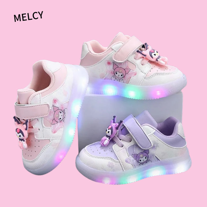 Custom Soft  Light up Luminous Cartoon Kids baby Sneakers - for Summer Winter Spring Fall