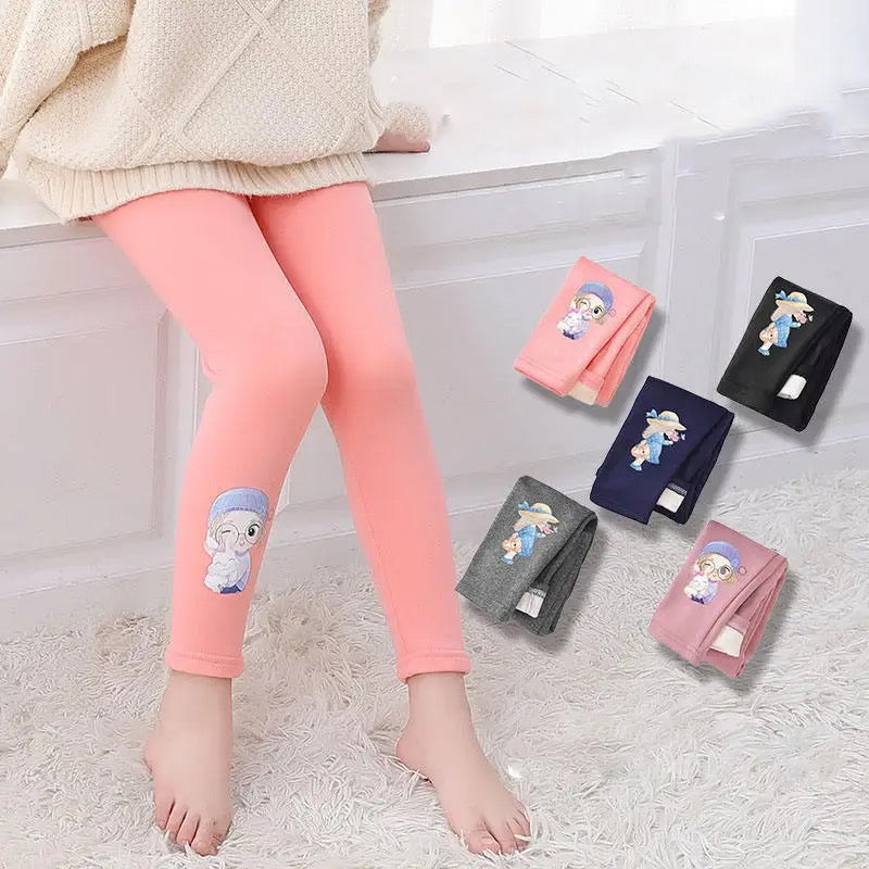 Kids Leggings Thick Fleece Kids Pants