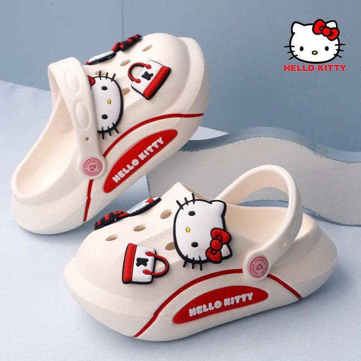 Kids Crock Shoes - Cartoon Kitty Lightweight Clogs for Boys & Girls