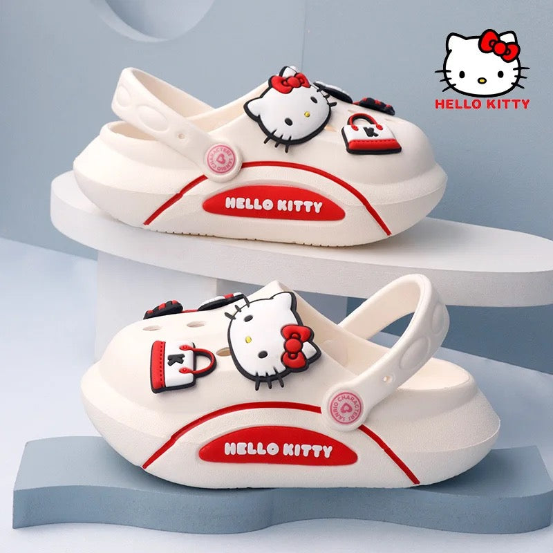 Kids Crock Shoes - Cartoon Kitty Lightweight Clogs for Boys & Girls