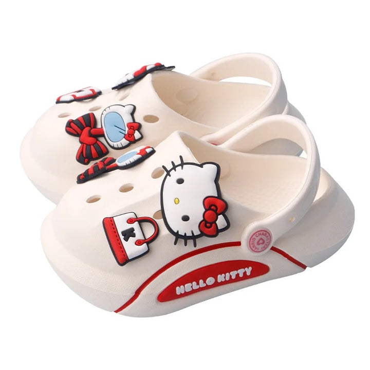 Kids Crock Shoes - Cartoon Kitty Lightweight Clogs for Boys & Girls