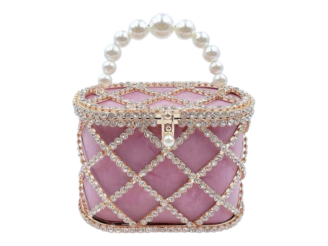 Pearl Rhinestone Handbag – Elegant Wedding & Evening Bag for Women