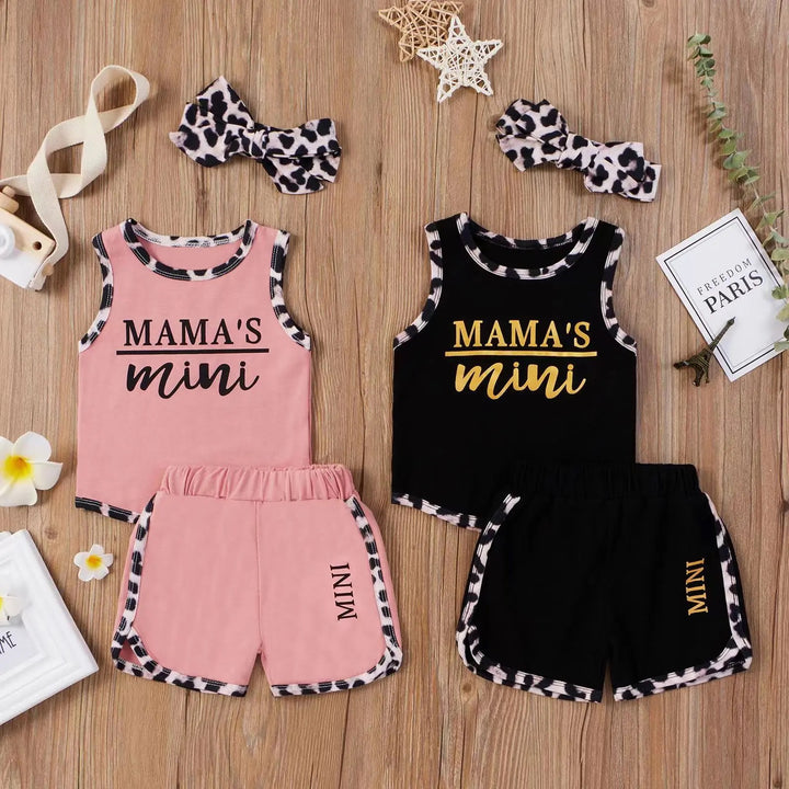 Flying Sleeve Embroidery Casual Girls Clothing Sets Kids