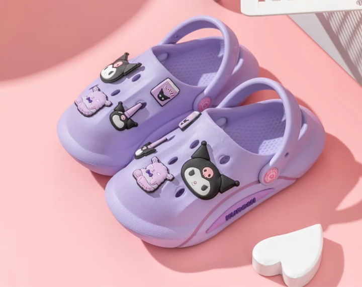 Kids Crock Shoes - Cartoon Kitty Lightweight Clogs for Boys & Girls