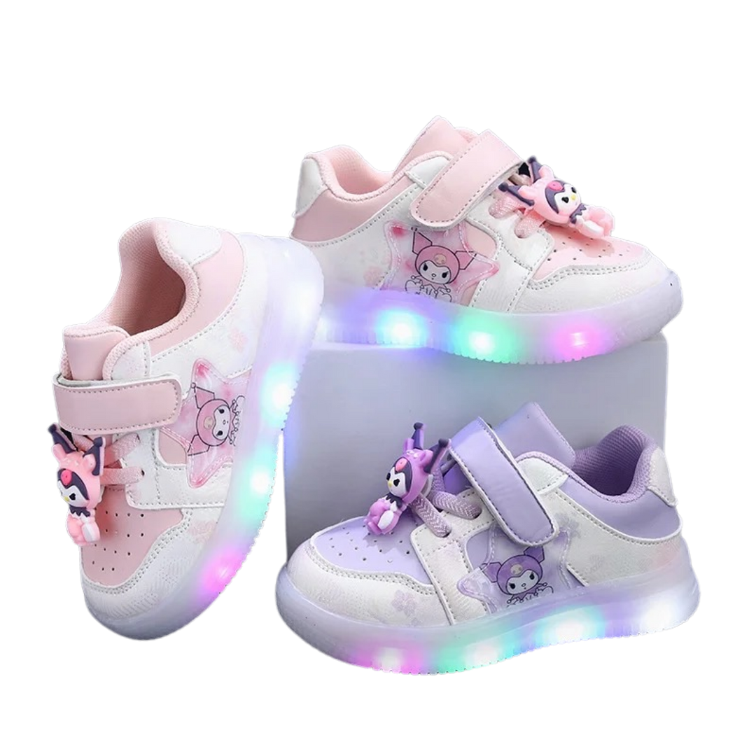 Custom Soft  Light up Luminous Cartoon Kids baby Sneakers - for Summer Winter Spring Fall