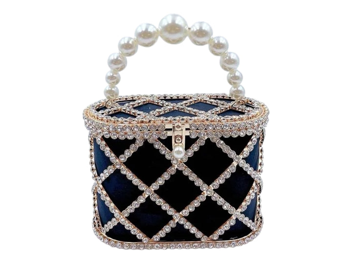 Pearl Rhinestone Handbag – Elegant Wedding & Evening Bag for Women