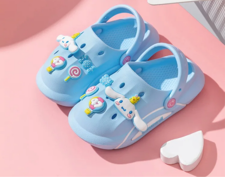 Kids Crock Shoes - Cartoon Kitty Lightweight Clogs for Boys & Girls