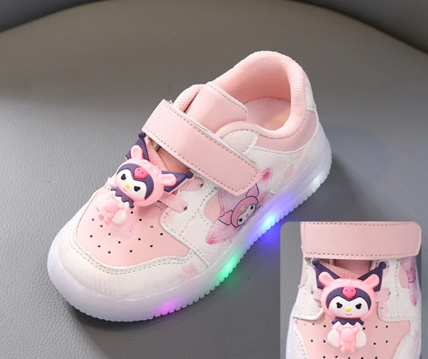 Custom Soft  Light up Luminous Cartoon Kids baby Sneakers - for Summer Winter Spring Fall