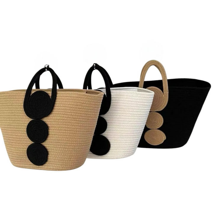 Summer Cotton Knitted Beach Tote