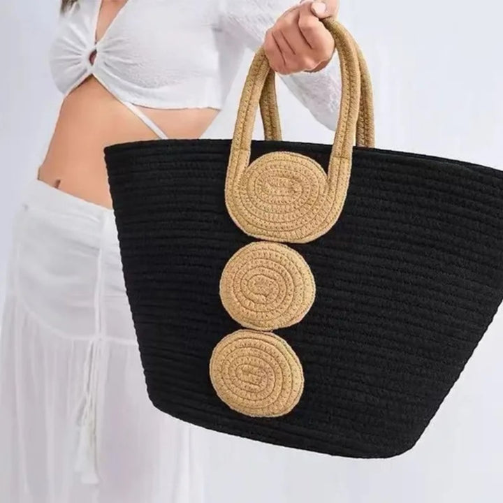 Summer Cotton Knitted Beach Tote