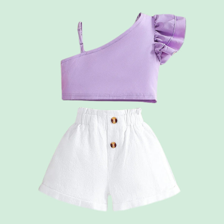 Baby girls off shoulder sets