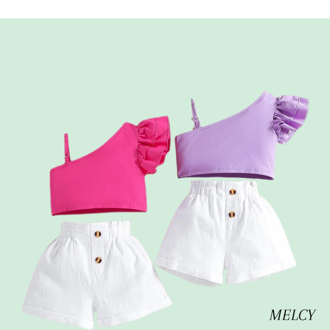 Baby girls off shoulder sets