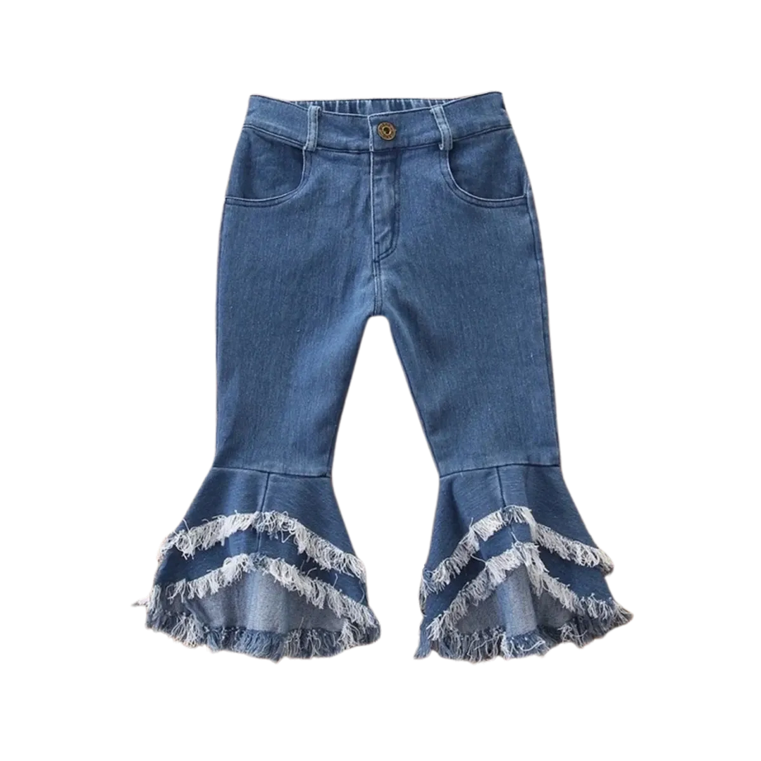 Flared Denim Jeans for Girls