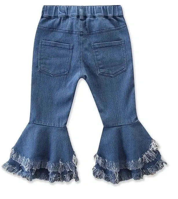 Flared Denim Jeans for Girls